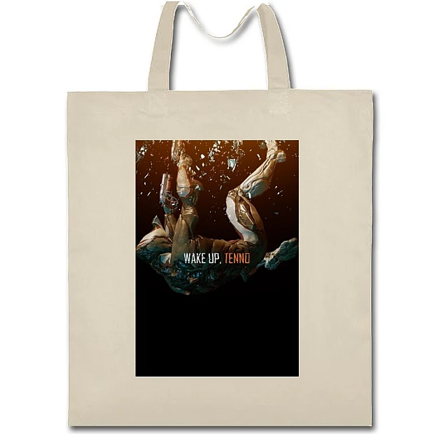 Eco bag with print Warframe Theme - beige
