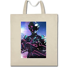 Eco bag with print Warframe Neon Hero - beige