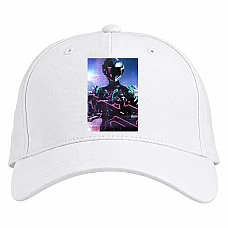 Baseball cap with Print Warframe Neon Hero - white