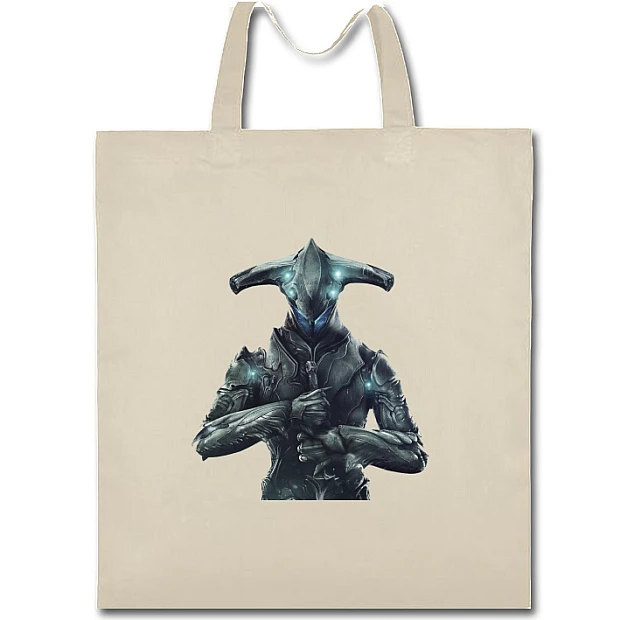 Eco bag with print Warframe Main Theme - beige