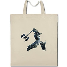 Eco bag with print Warframe Main Theme Print - beige