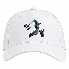 Baseball cap with Print Warframe Main Theme Print - white