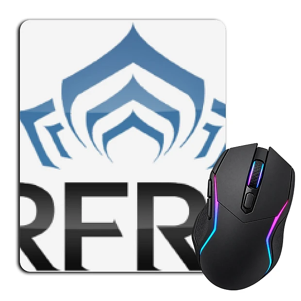 Mouse pad with print Warframe Logo
