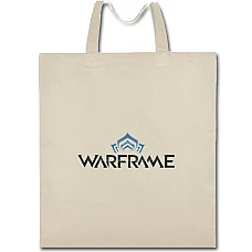 Eco bag with print Warframe Logo - beige