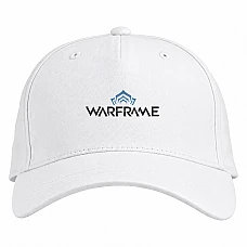 Baseball cap with Print Warframe Logo - white