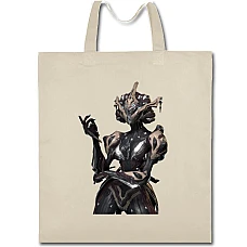 Eco bag with print Warframe Powerful Creature - beige