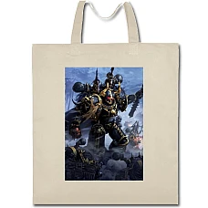 Eco bag with print Warhammer Theme - beige