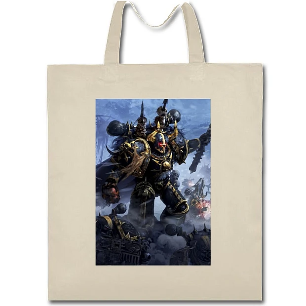 Eco bag with print Warhammer Theme - beige