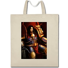 Eco bag with print Warhammer Strong Hero - beige