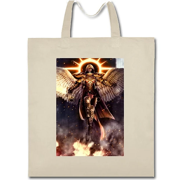 Eco bag with print Warhammer Angel - beige
