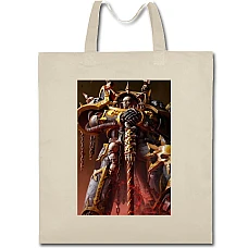 Eco bag with print Warhammer Powerful Hero - beige