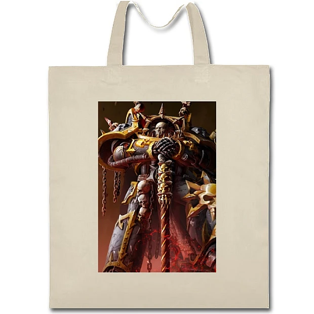 Eco bag with print Warhammer Powerful Hero - beige