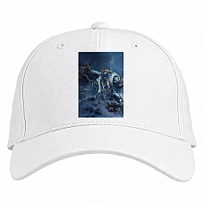 Baseball cap with Print Warhammer Powerful Hero Print - white