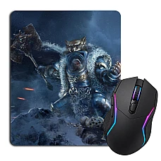 Mouse pad with print Warhammer Powerful Hero Print