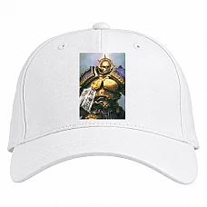Baseball cap with Print Warhammer Powerful Hero Theme - white