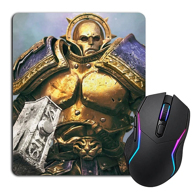 Mouse pad with print Warhammer Powerful Hero Theme