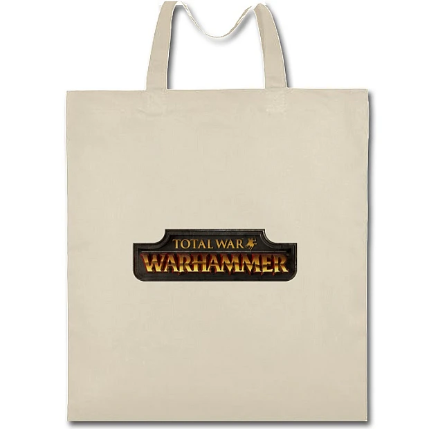 Eco bag with print Warhammer Logo - beige