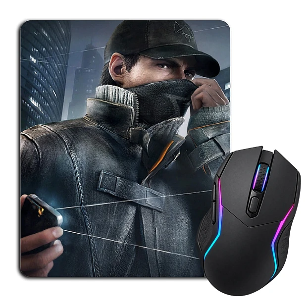 Mouse pad with print Watch Dogs Hero Print
