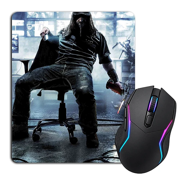 Mouse pad with print Watch Dogs Print