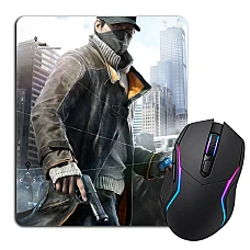 Mouse pad with print Watch Dogs Print Hero