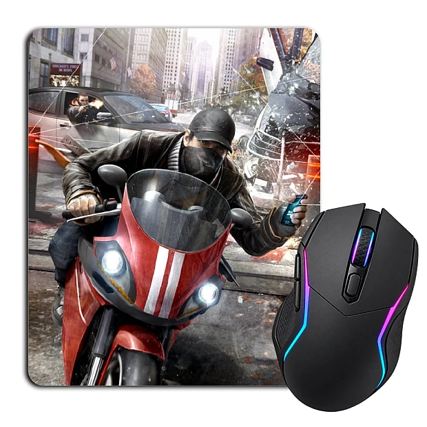Mouse pad with print Watch Dogs Theme
