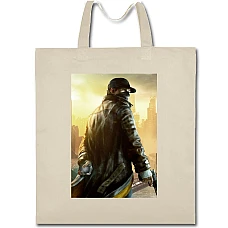 Eco bag with print Watch Dogs Theme Hero - beige