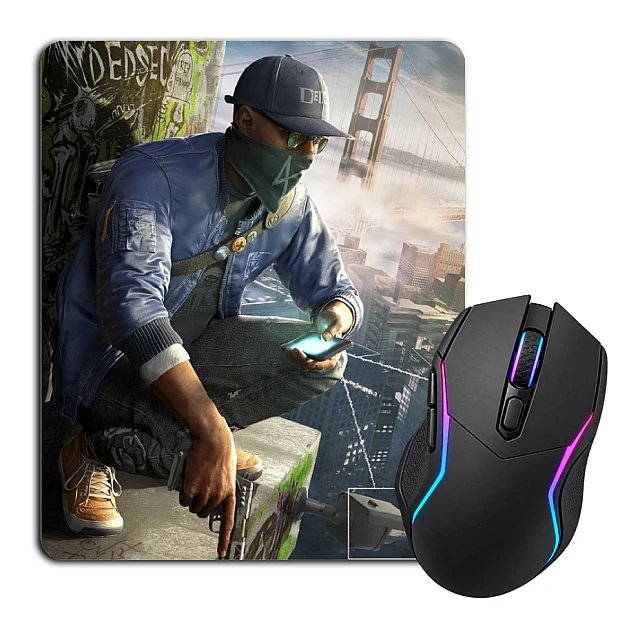 Mouse pad with print Watch Dogs Theme Hero Print