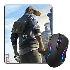 Mouse pad with print Watch Dogs Main Hero