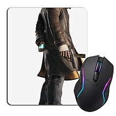 Mouse pad with print Watch Dogs Man Hero