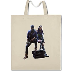 Eco bag with print Watch Dogs Heroes Print - beige