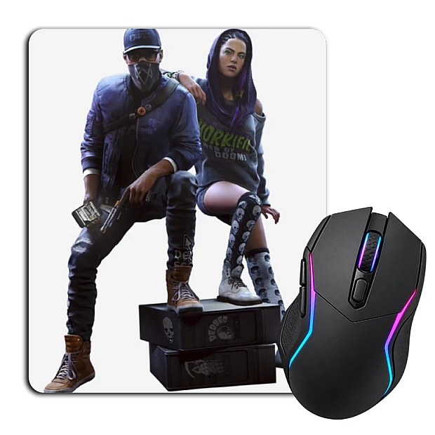 Mouse pad with print Watch Dogs Heroes Print