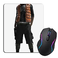 Mouse pad with print Watch Dogs Man Hero Print