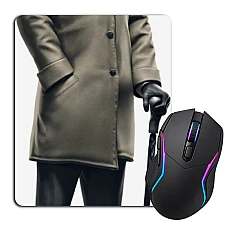 Mouse pad with print Watch Dogs Old Man Hero