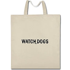 Eco bag with print Watch Dogs Logo - beige