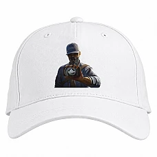 Baseball cap with Print Watch Dogs Main Hero Print - white