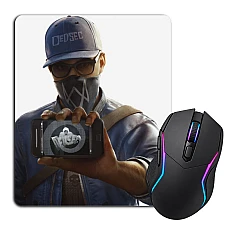 Mouse pad with print Watch Dogs Main Hero Print