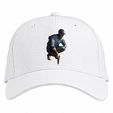 Baseball cap with Print Watch Dogs Theme Main Hero Print - white