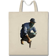 Eco bag with print Watch Dogs Theme Main Hero Print - beige