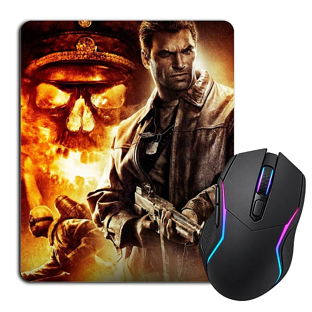 Mouse pad with print Wolfenstein Heroes