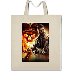 Eco bag with print Wolfenstein Heroes - beige