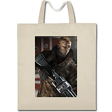 Eco bag with print Wolfenstein Hero - beige