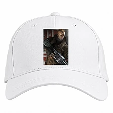 Baseball cap with Print Wolfenstein Hero - white