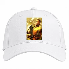 Baseball cap with Print Wolfenstein Hero Print - white