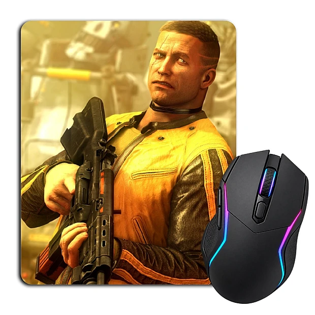 Mouse pad with print Wolfenstein Hero Print