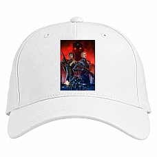 Baseball cap with Print Wolfenstein Universe Print - white
