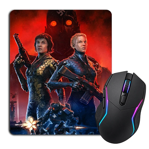 Mouse pad with print Wolfenstein Universe Print