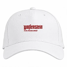 Baseball cap with Print Wolfenstein Logo Print - white