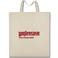 Eco bag with print Wolfenstein Logo Print - beige
