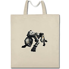 Eco bag with print Wolfenstein Creature - beige