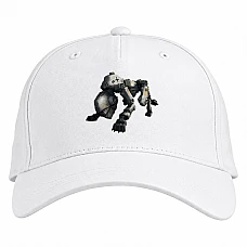 Baseball cap with Print Wolfenstein Creature - white